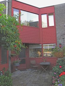 Zweeds rood (Falu Röd) in Amsterdam Fam. Barning
