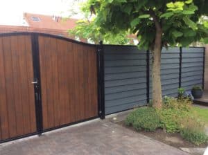 geschilderde schutting